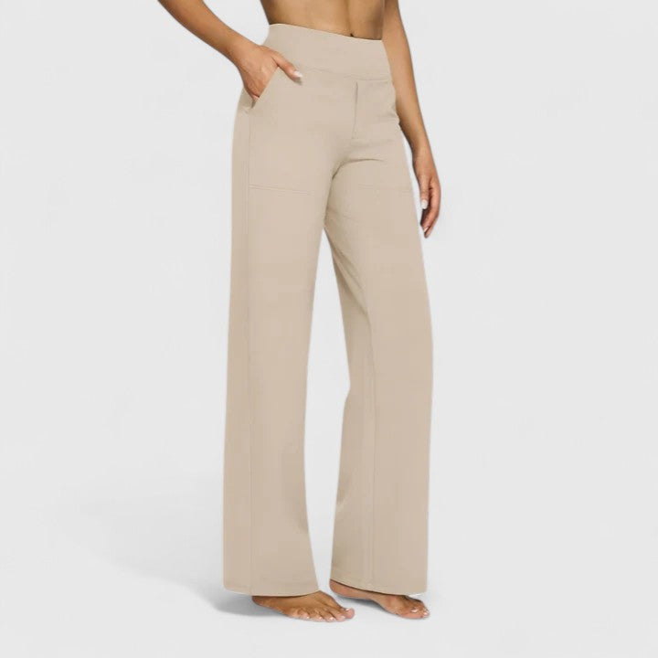 High-Waist Wide-Leg Trousers