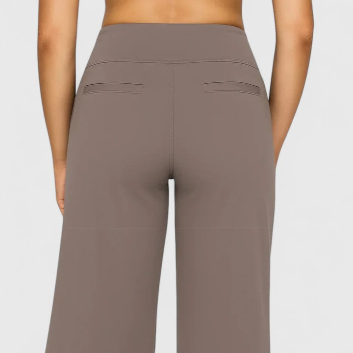 High-Waist Wide-Leg Trousers
