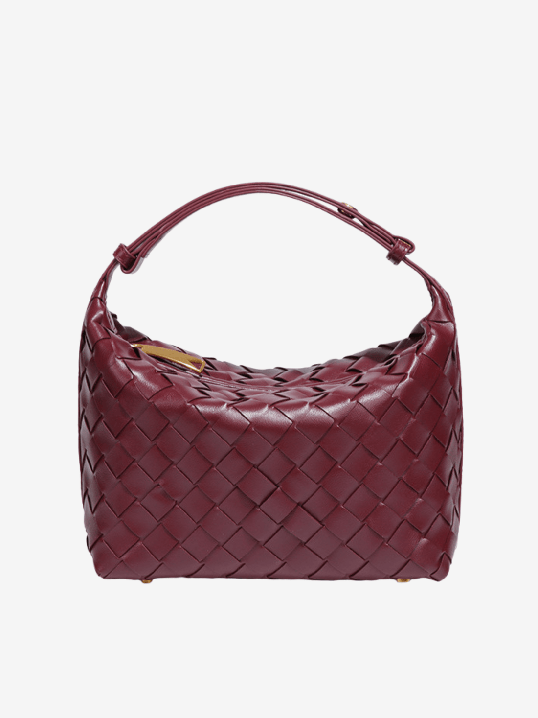 Mini Woven Top-Handle Bag