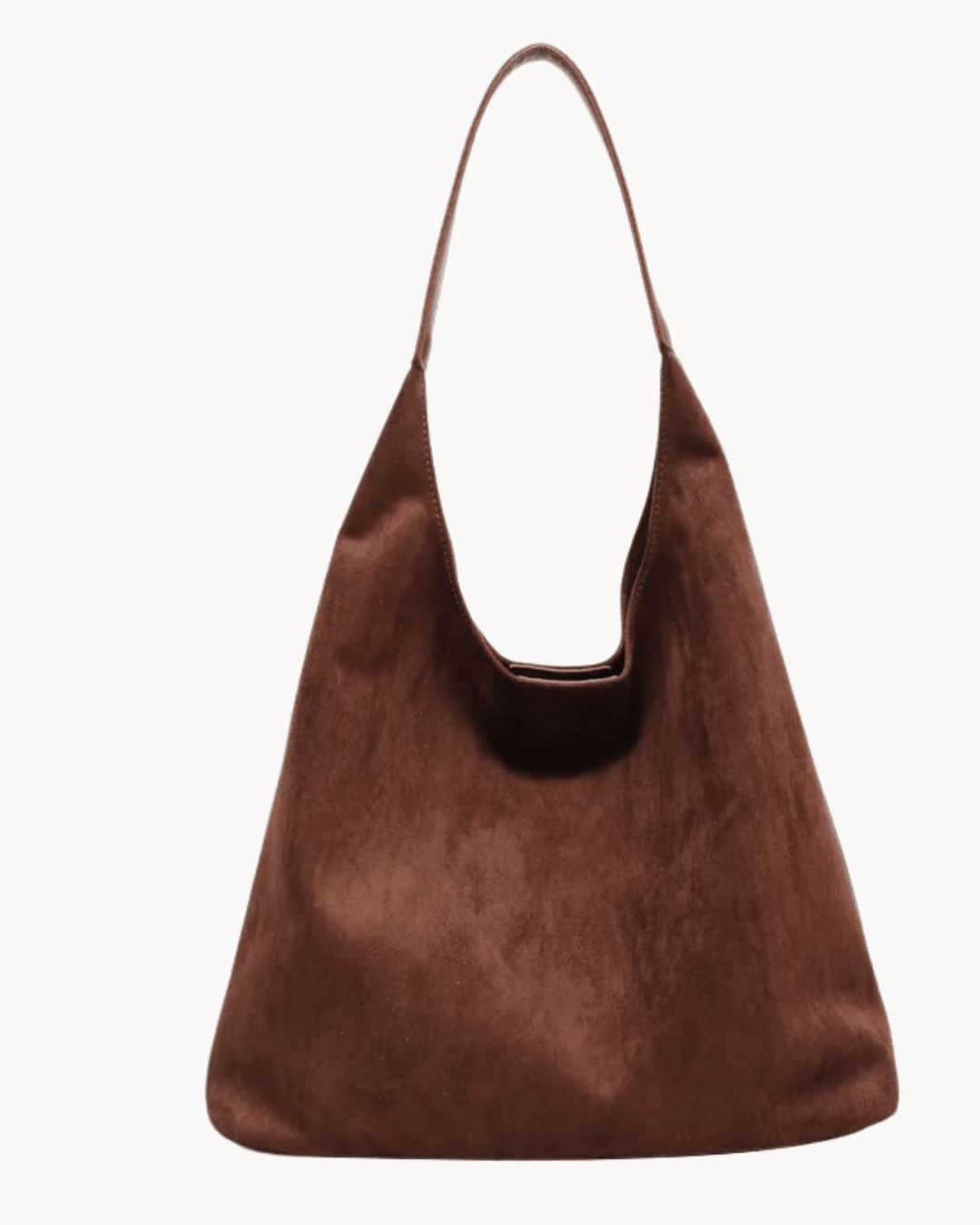 Suede-Look Hobo Bag