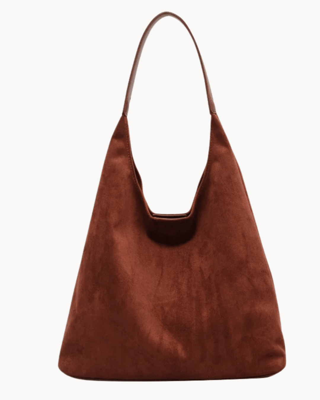 Suede-Look Hobo Bag