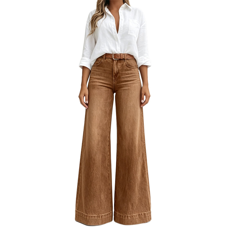 High-Waist Wide-Leg Jeans