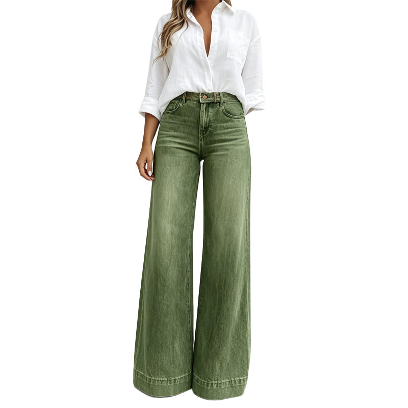 High-Waist Wide-Leg Jeans