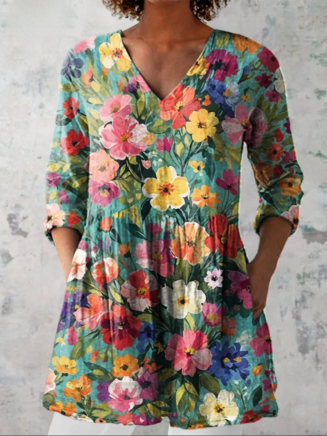 Bright Bouquet Floral Blouse