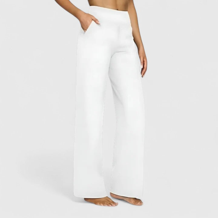 High-Waist Wide-Leg Trousers