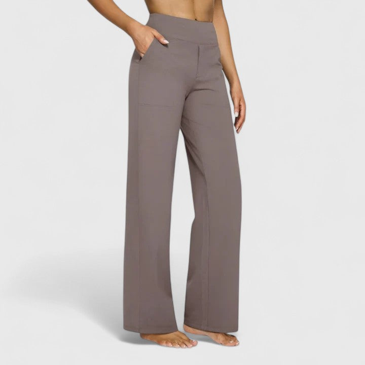 High-Waist Wide-Leg Trousers