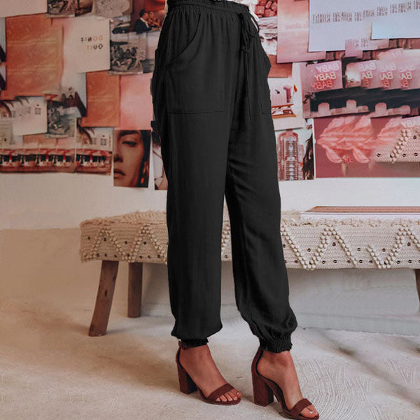 Soft Drawstring Jogger Trousers