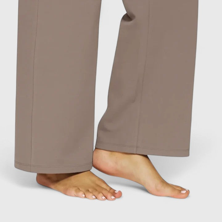 High-Waist Wide-Leg Trousers