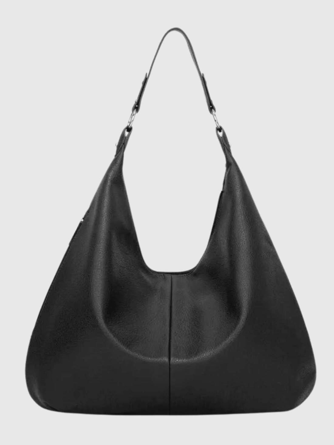 Leather-Look Hobo Shoulder Bag