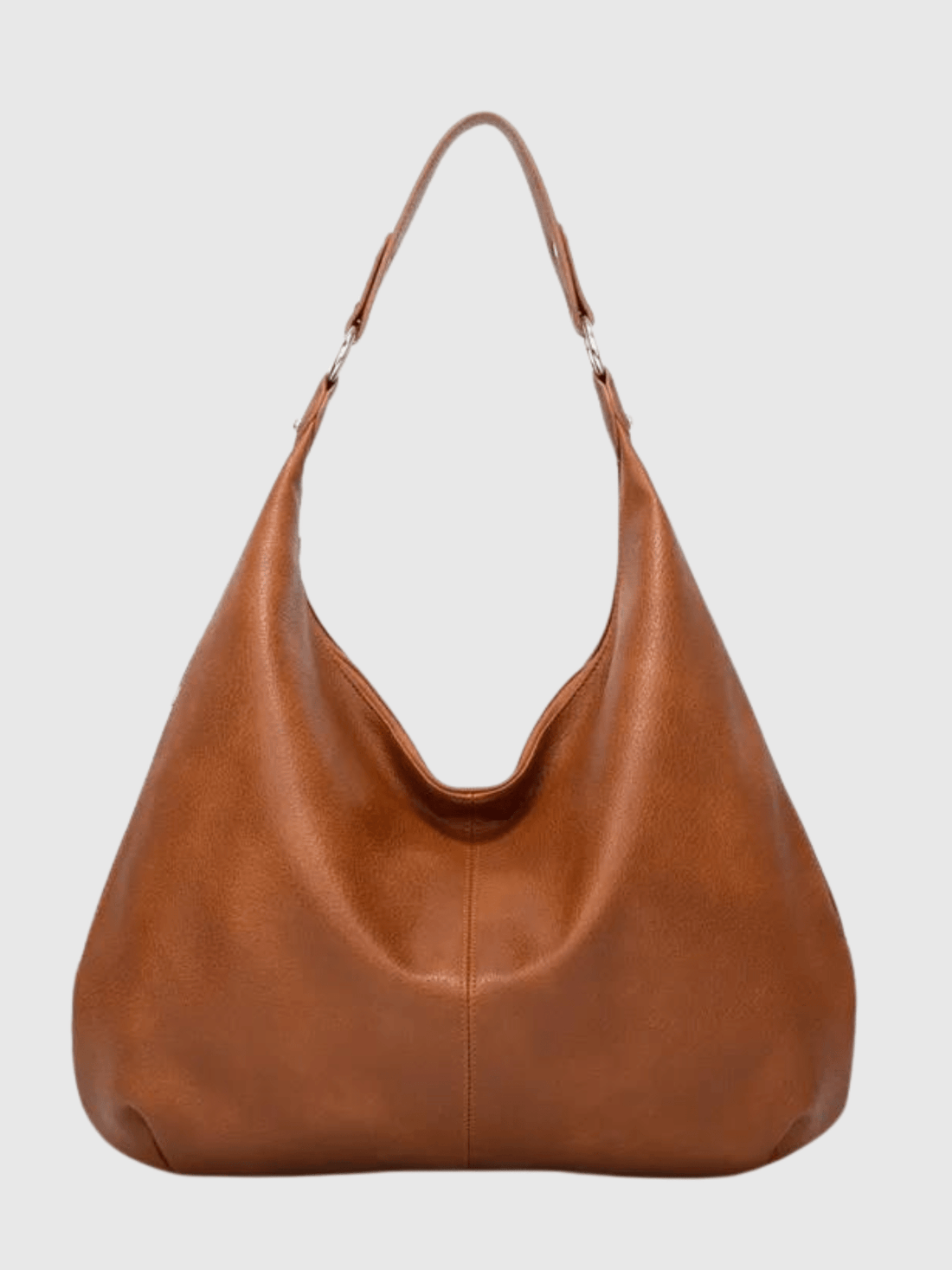 Leather-Look Hobo Shoulder Bag