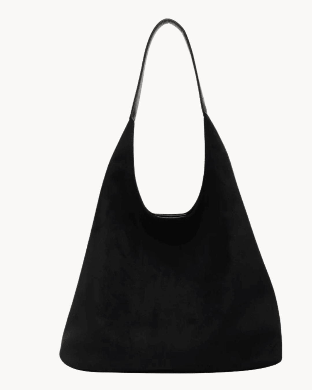 Suede-Look Hobo Bag