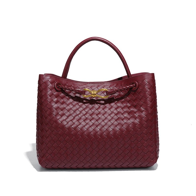 Woven Top-Handle Bag