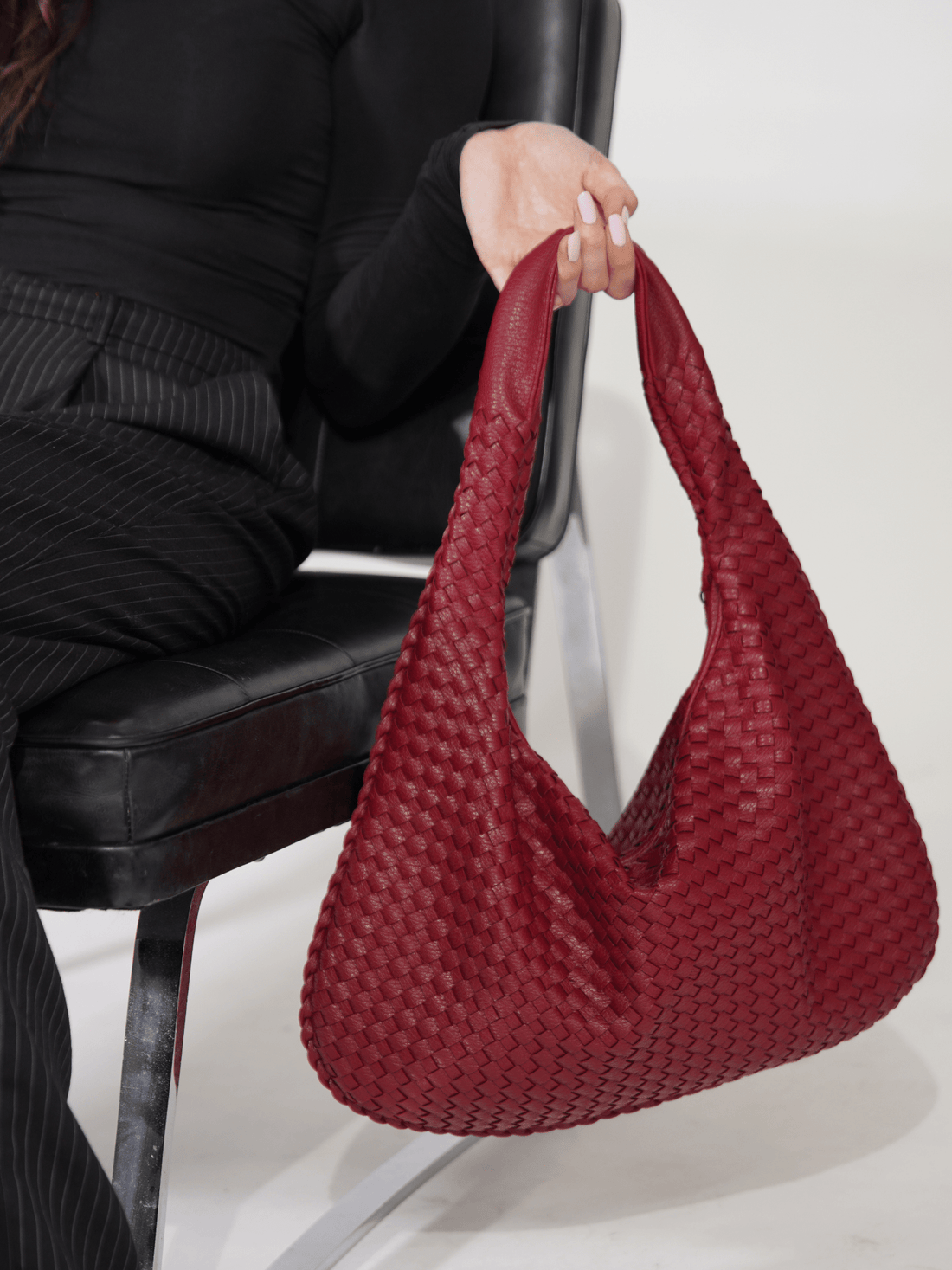 Woven Hobo Shoulder Bag