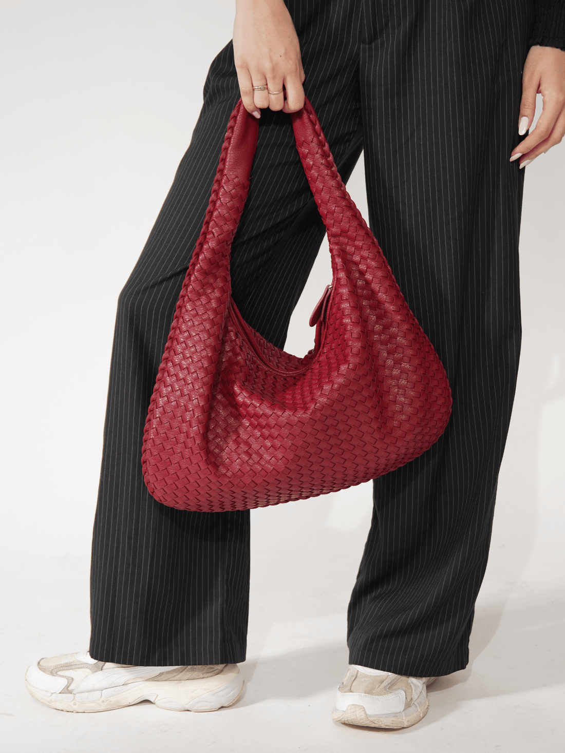 Woven Hobo Shoulder Bag
