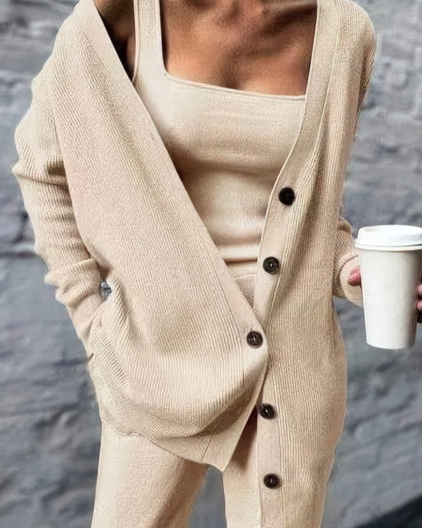 Three-Piece Knitted Lounge Set