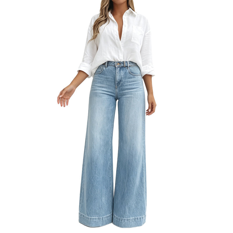 High-Waist Wide-Leg Jeans