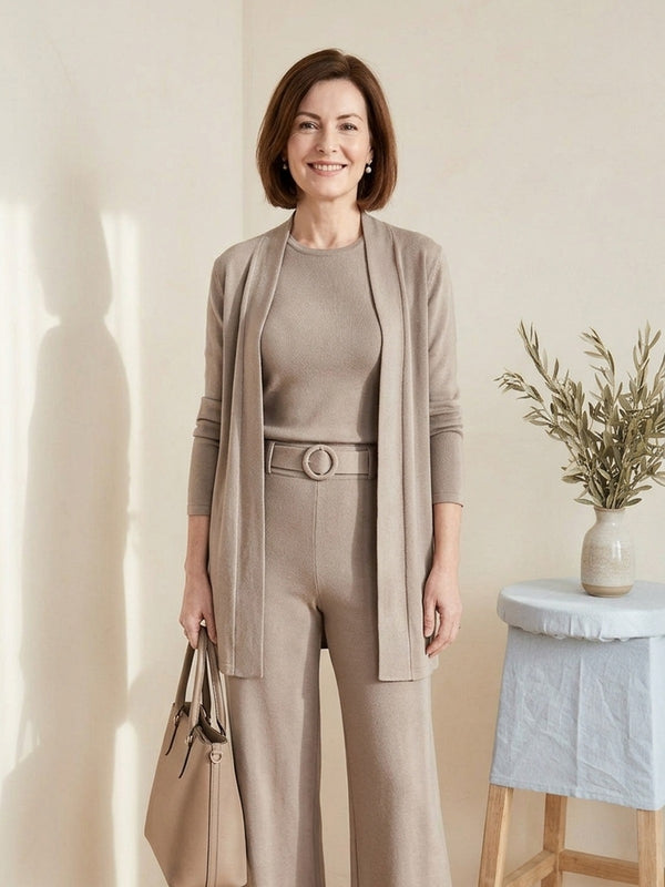 Three-Piece Knit Co-ord Set