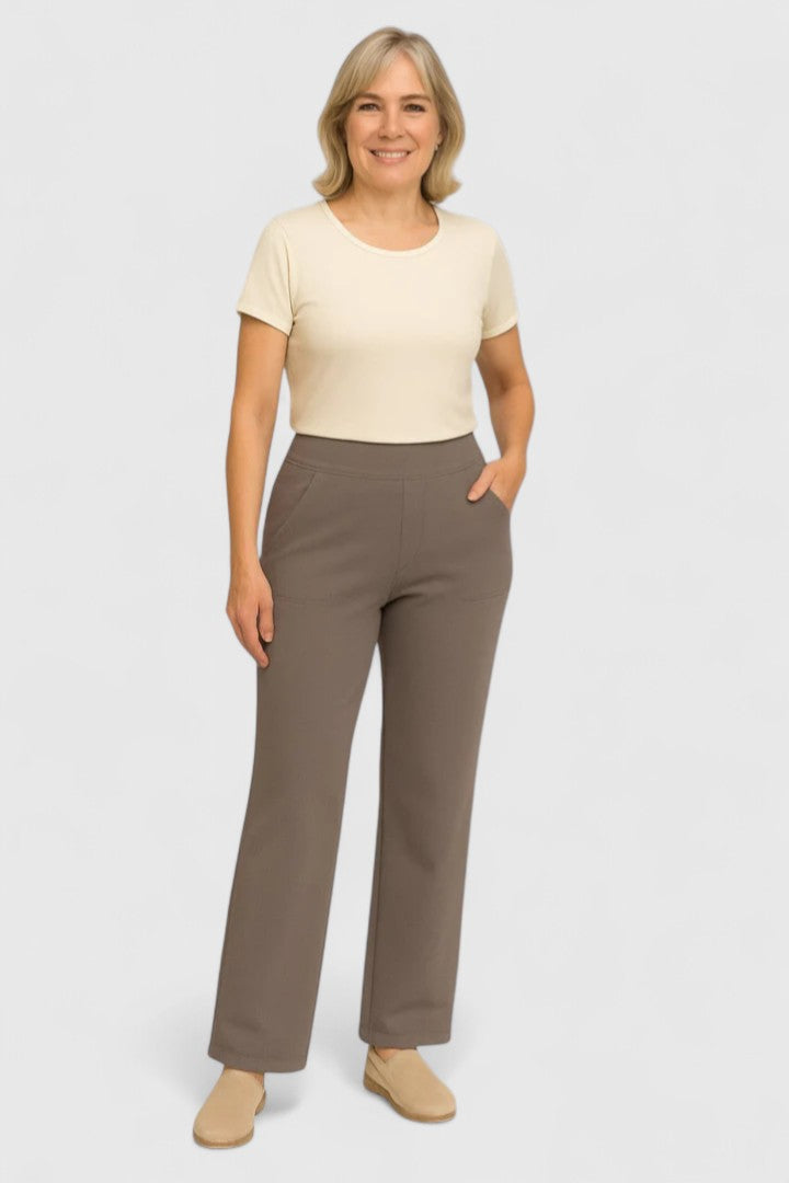 High-Waist Wide-Leg Trousers